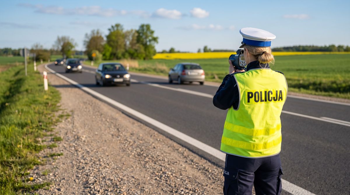 54 wykroczenia prędkości na drogach powiatu kołobrzeskiego